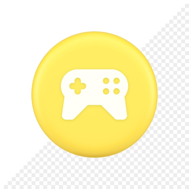 Gamepad controller virtual gaming connect button joystick joypad web app 3d application icon