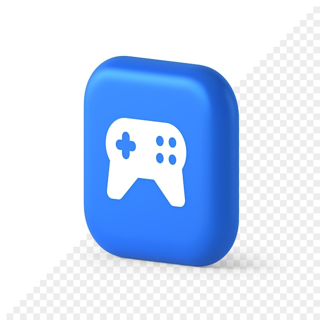 Gamepad-controller virtueel gamen verbindingsknop joystick joypad web app 3D-realistisch isometrisch pictogram