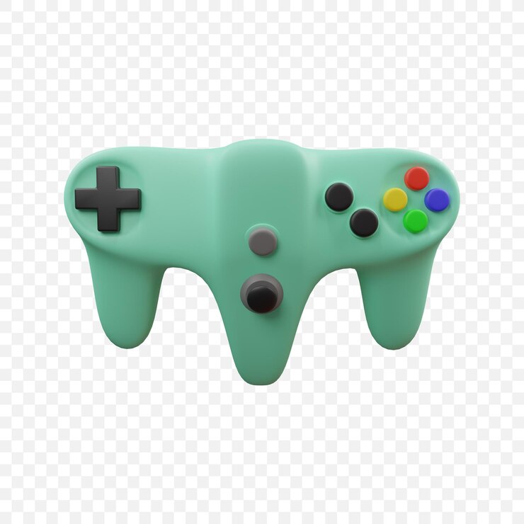 PSD gamepad game controller joystick icon isolated 3d render illustration