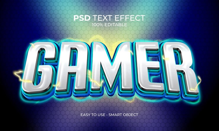 GAMER LIGHTING TEXT EFFECT