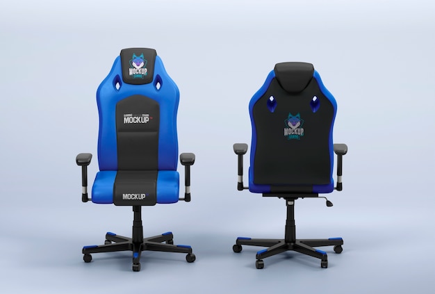 PSD gamer's chair mock-up design