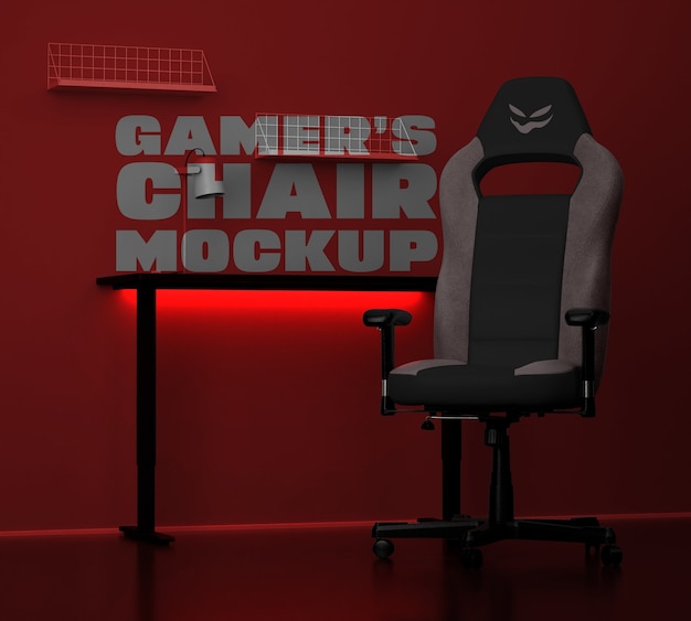 Gamer's chair mockup