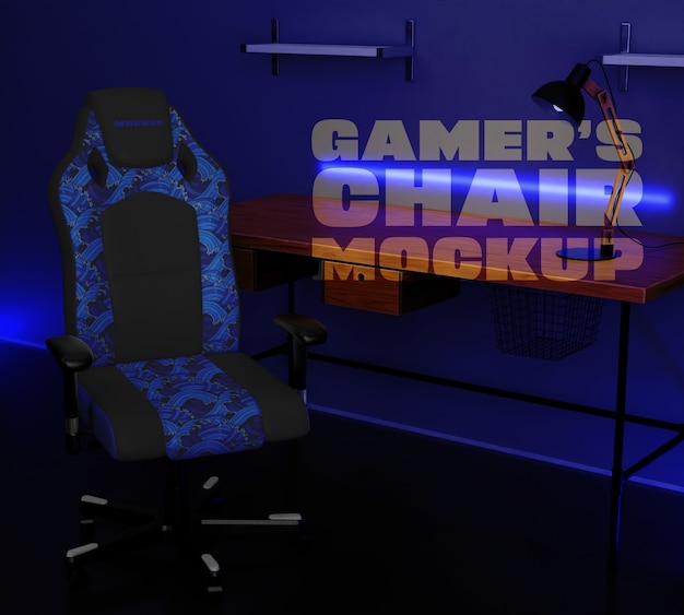 Gamer's chair mockup