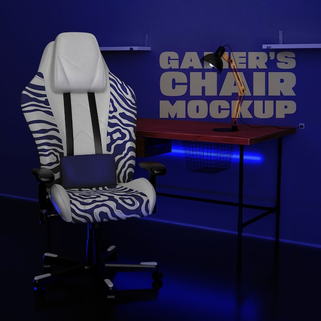 PSD gamer's chair mockup