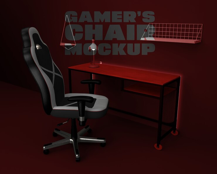 PSD gamer's chair mockup