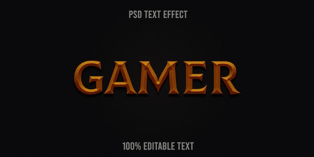 Gamer text effect