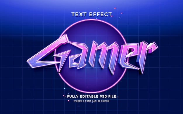 gamer  text effect