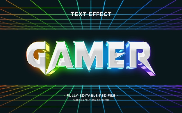 Gamer  text effect