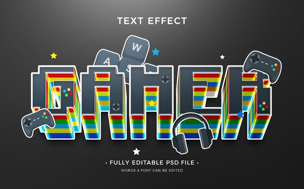 gamer  text effect