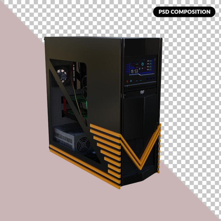 PSD gamers assets 3d rendering
