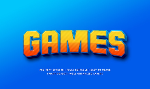 Games 3d-tekststijleffect