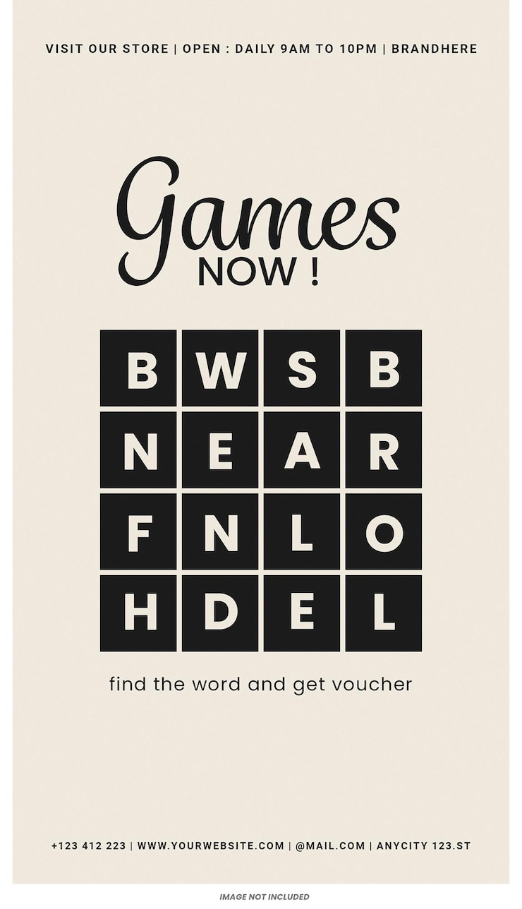 PSD games now interior modern furniture minimalist instagram stories template psd design