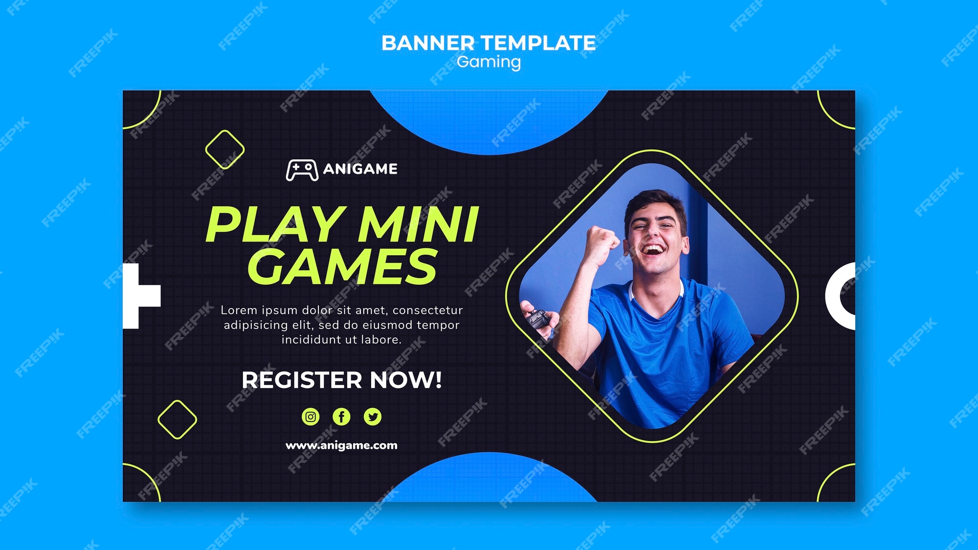 Gaming Banner Template Free - Colaboratory