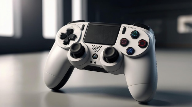 Gaming console controller with transparent background