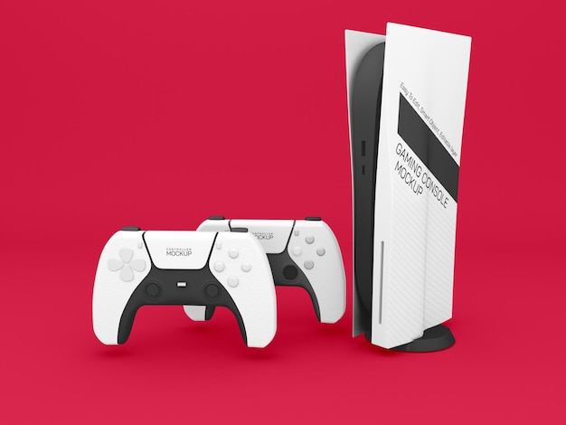 PSD gaming console mockup