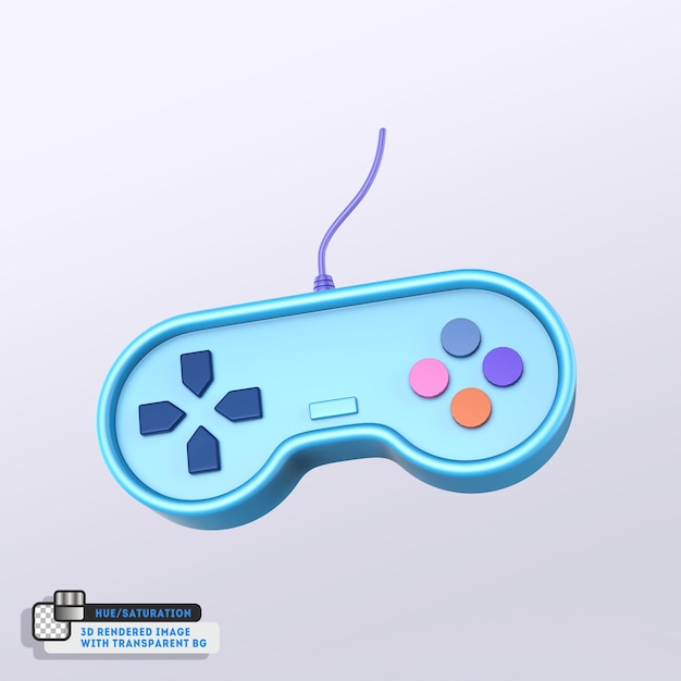 Gaming console video game controller isolated 3d rendering icon