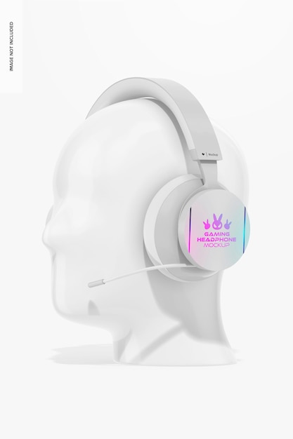 Gaming Headphones Mockup Right View