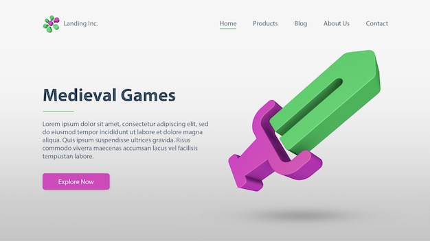 Gaming Landing Page