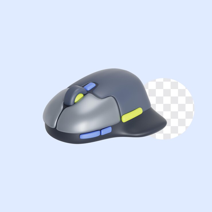 PSD gaming mouse device 3d icon