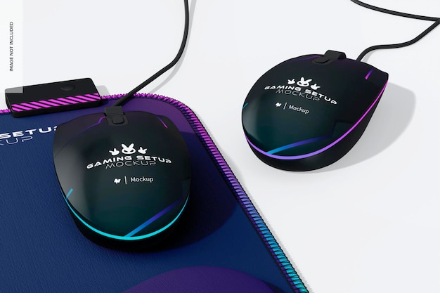 Gaming mouses mockup