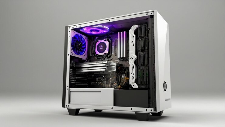 PSD gaming pc with transparent background