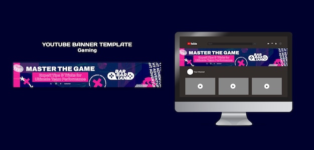 gaming social media template design
