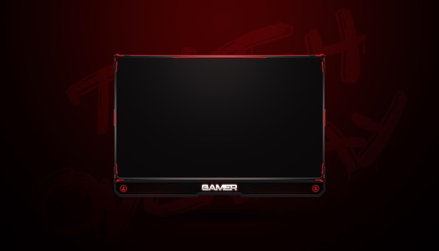 Premium PSD | Gaming twitch stream overlay