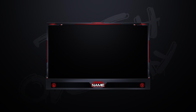 PSD gaming twitch stream overlay