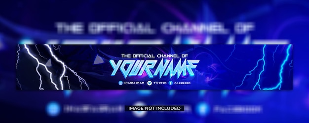 PSD banner youtube di gioco