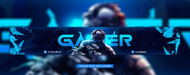 PSD gaming youtube banner