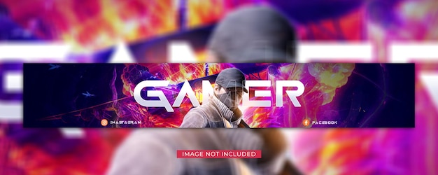 PSD banner youtube di gioco