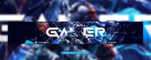 PSD banner youtube di gioco