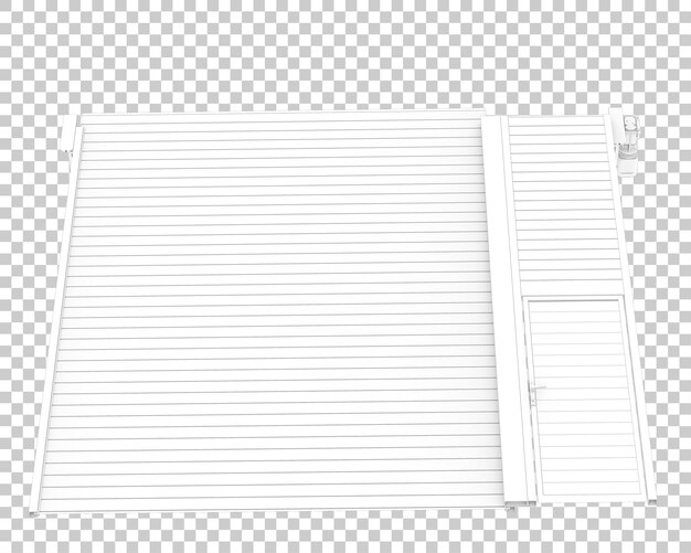 PSD 透明な背景 3 d レンダリング図に分離されたガレージのドア