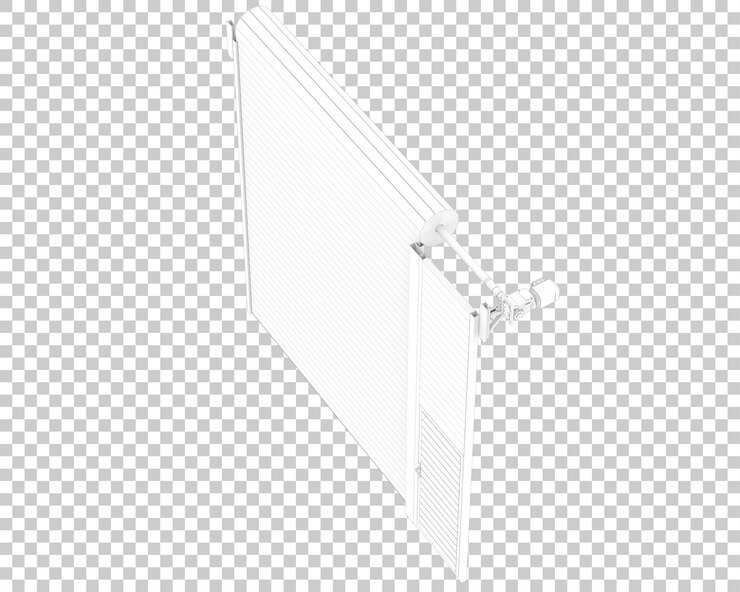 PSD garage door isolated on transparent background 3d rendering illustration