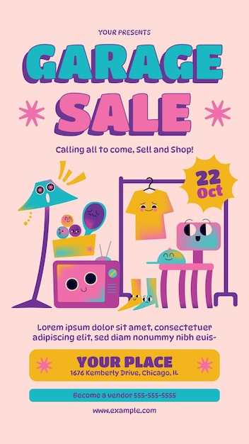 Garage Sale Social Media Story