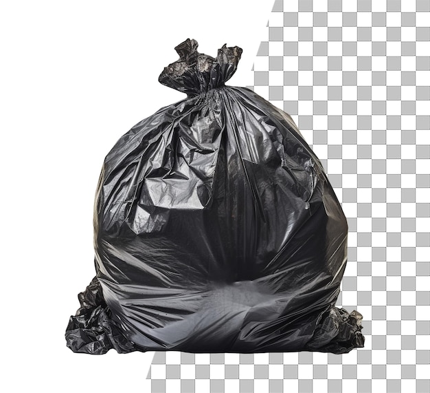 Garbage bag filled with garbage object