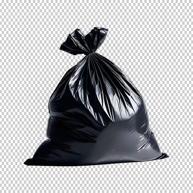 Garbage bag isolated on transparent background 3d rendering