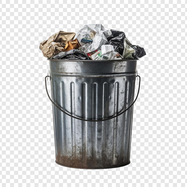 PSD garbage isolated on transparent background