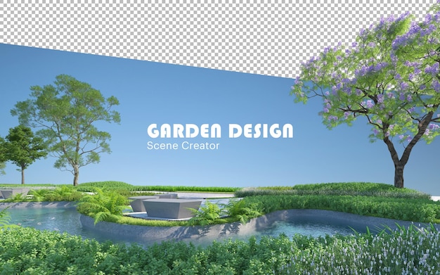 PSD garden design