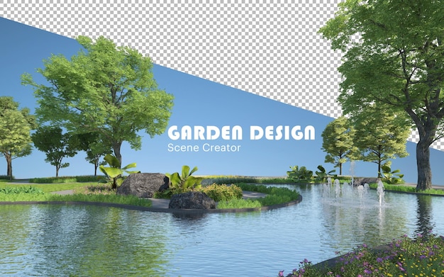 PSD garden design