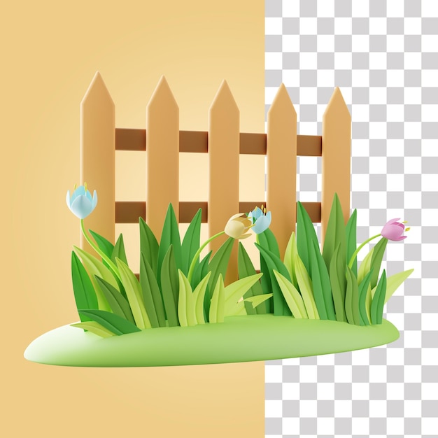 Garden Fence 3D Icon