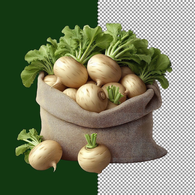 Garden fresh turnips png