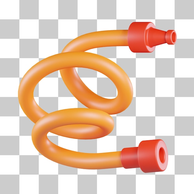 PSD garden hose 3d icon