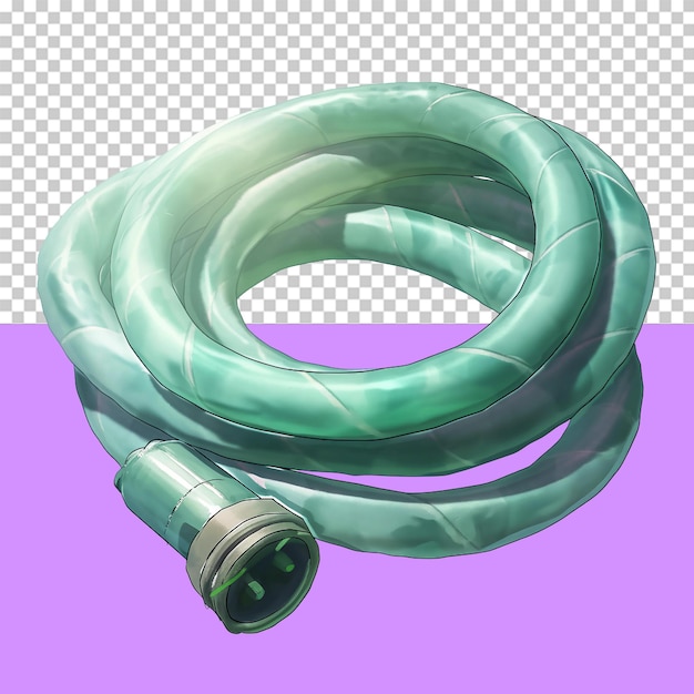 A garden hose isolated object transparent background