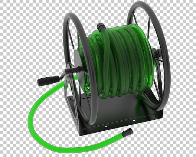 PSD garden hose on transparent background 3d rendering illustration