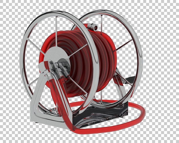 Garden hose on transparent background 3d rendering illustration