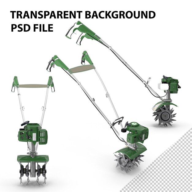 PSD garden mini petrol tiller cultivator png