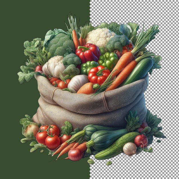 PSD garden's colorful bounty png