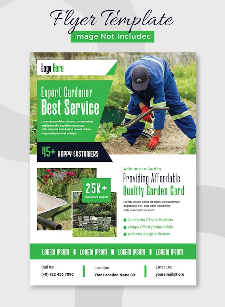 PSD garden services flyer