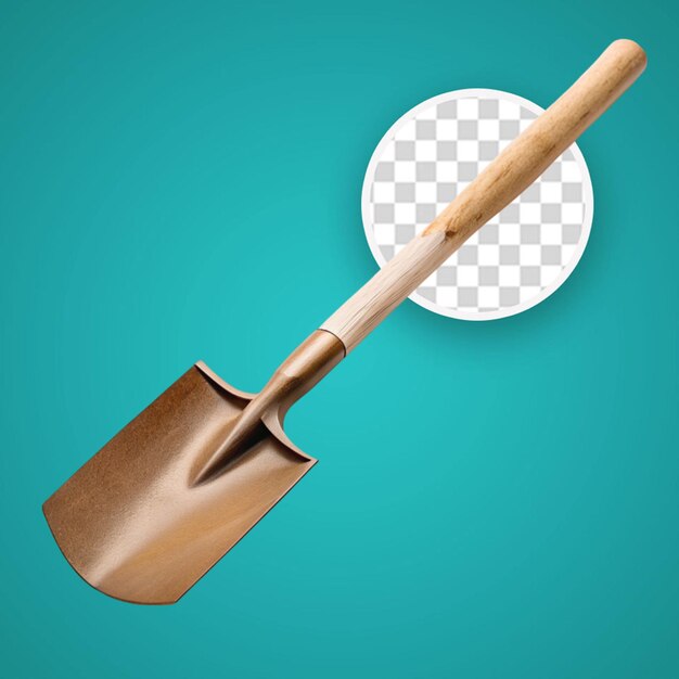 PSD garden trowel isolated on transparent background